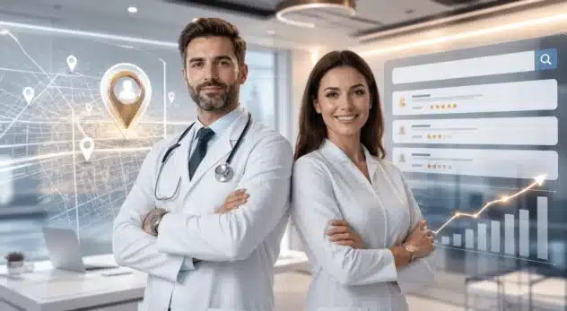 Guia completo de SEO local para médicos e dentistas.
